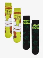 Shrek What The Shrek Crew Socks 2 Pair