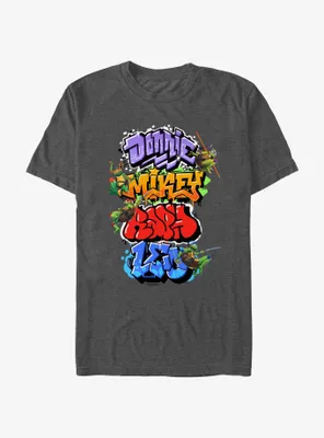 Teenage Mutant Ninja Turtles: Mayhem Graffiti Name Stack Big & Tall T-Shirt