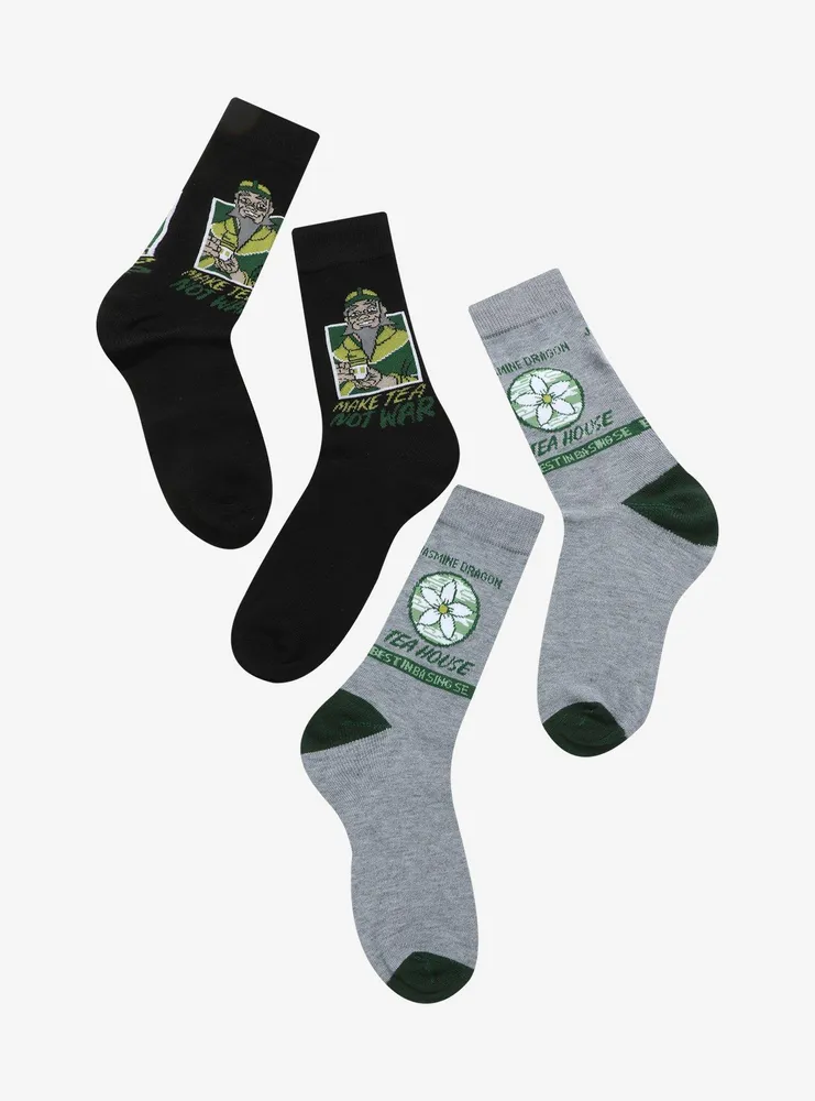 Avatar: The Last Airbender Uncle Iroh Crew Socks 2 Pair