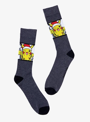 Pokemon Pikachu Santa Crew Socks