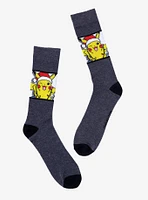 Pokemon Pikachu Santa Crew Socks