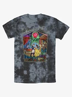 Disney Beauty And The Beast Story Stained Glass Tie-Dye T-Shirt