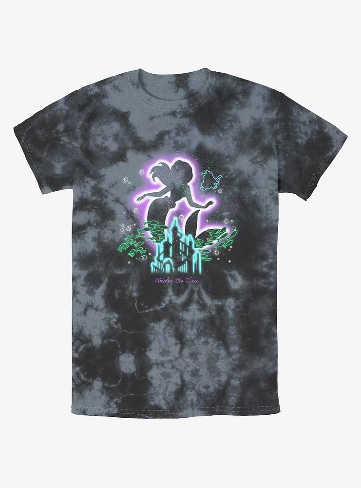 Disney The Little Mermaid Glowing Sea Tie-Dye T-Shirt