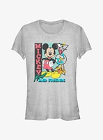 Disney Mickey Mouse & Friends Retro Shapes Girls T-Shirt