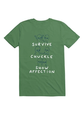 Strange Planet Survive Chuckle Show Affection Characters T-Shirt