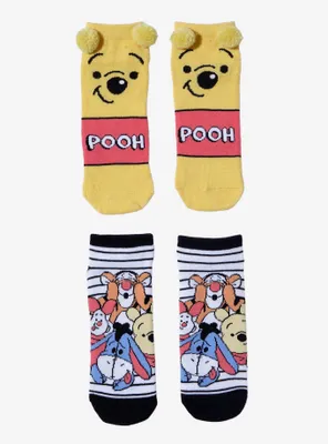 Disney Winnie The Pooh Pom-Pom Ankle Socks 2 Pair