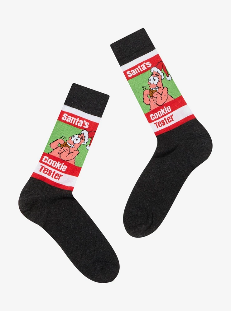 SpongeBob SquarePants Patrick Cookie Tester Crew Socks