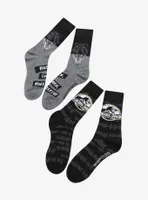 Jurassic World Grey Crew Socks 2 Pair