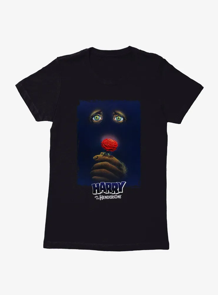 Harry And The Hendersons Sasquatch Rose Womens T-Shirt