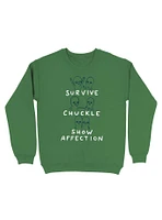 Strange Planet Survive Chuckle Show Affection Characters Sweatshirt