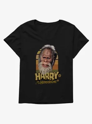 Harry And The Hendersons Retro Portrait Womens T-Shirt Plus