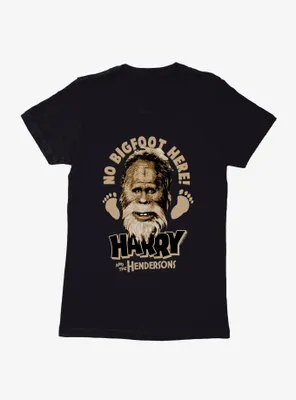 Harry And The Hendersons No Bigfoot Here! Womens T-Shirt