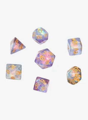 Iridescent Polyhedral Dice Set