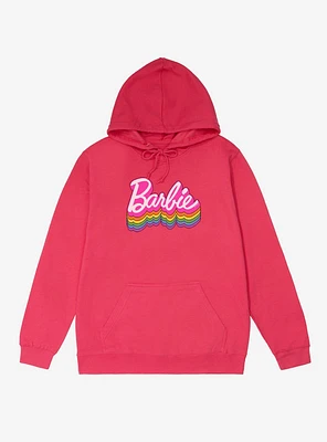 Barbie Ranbow Logo Stack French Terry Hoodie