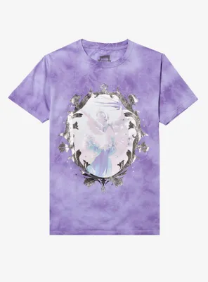 Cursed Princess Club Gwendolyn & Frederick Frame Foil Tie-Dye Boyfriend Fit Girls T-Shirt