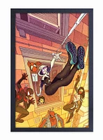 Marvel Spider-Man Hanging Around Framed Poster