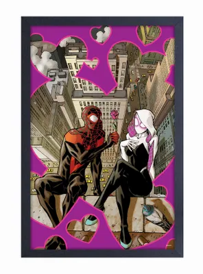 Marvel Spider-Man Romance Framed Poster