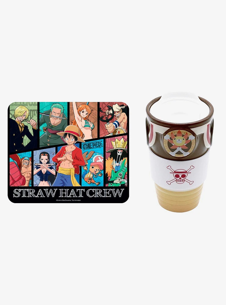 One Piece Mousepad and 3D Tumbler