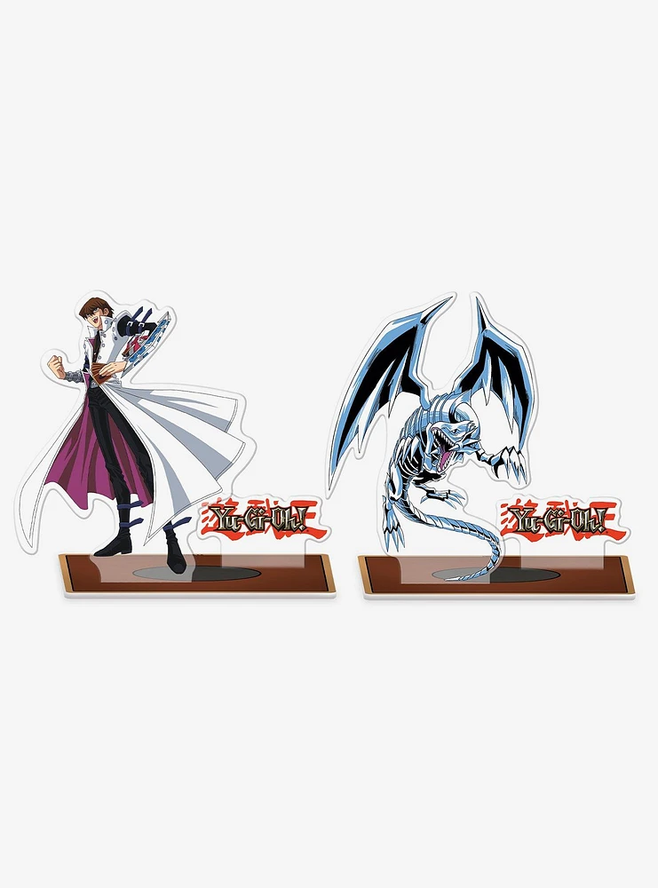 Yu-Gi-Oh! Blue Eyes White Dragon & Seto Acrylic Figure Set