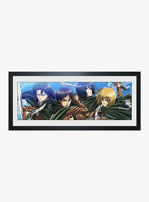 Attack On Titan Group Framed Poster