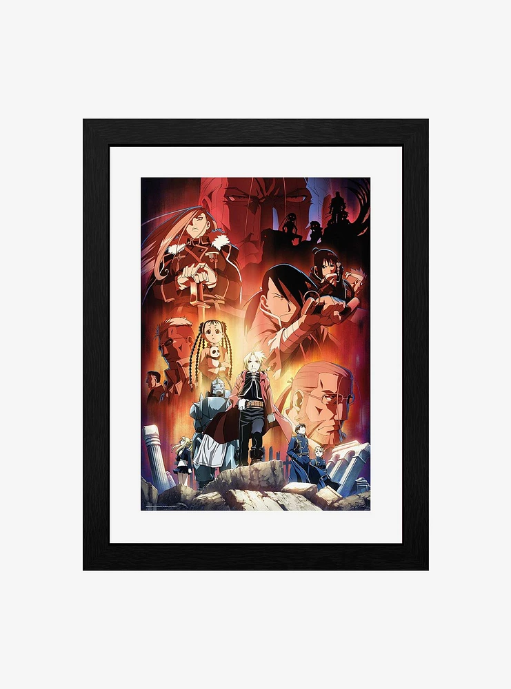 Fullmetal Alchemist Brotherhood: Key Art Framed Print