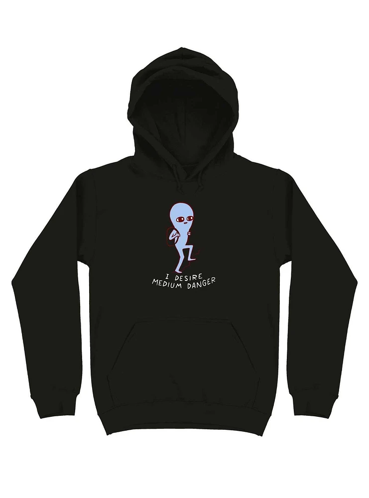 Strange Planet I Desire Medium Danger Hoodie