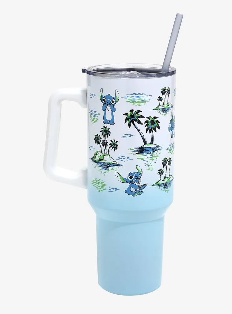 Hot Topic Disney Lilo & Stitch Hawaii Travel Mug With Handle