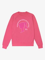 Barbie Barbiecore Since Before You Were Born French Terry Sweatshirt
