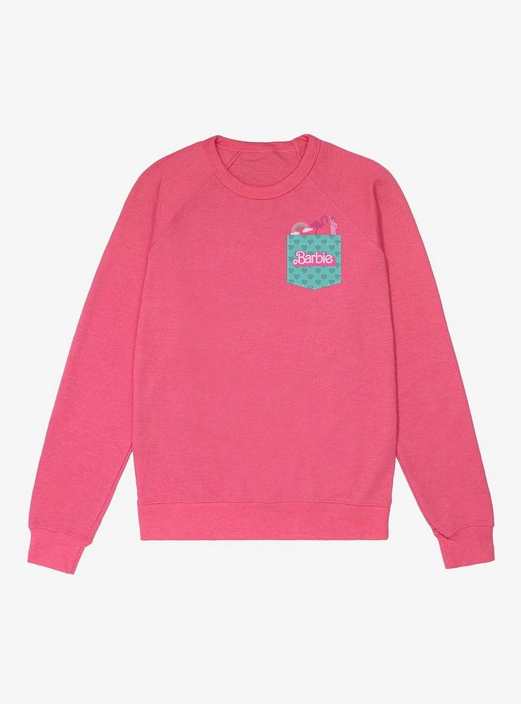 Barbie Pocket Graphic French Terry Sweatshirt