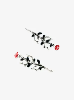 Social Collision® Rose Thorns Hair Clip Set
