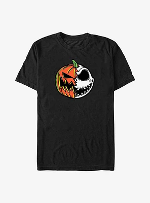 Disney The Nightmare Before Christmas Pumpkin Jack Split Face Big & Tall T-Shirt