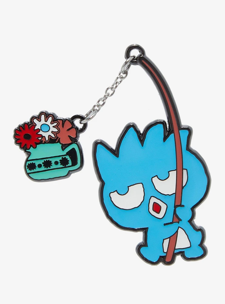 Batz-Maru Floral Fishing Pole Enamel Pin