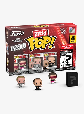 Funko WWE Bitty Pop! Bret Hart & More Vinyl Figure Set