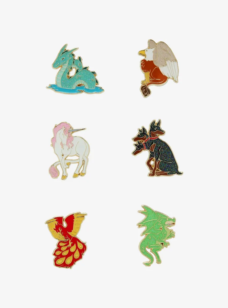 Mythical Creatures Blind Bag Glitter Enamel Pin