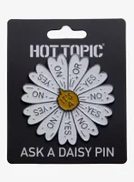 Daisy Yes Or No Spinner Enamel Pin