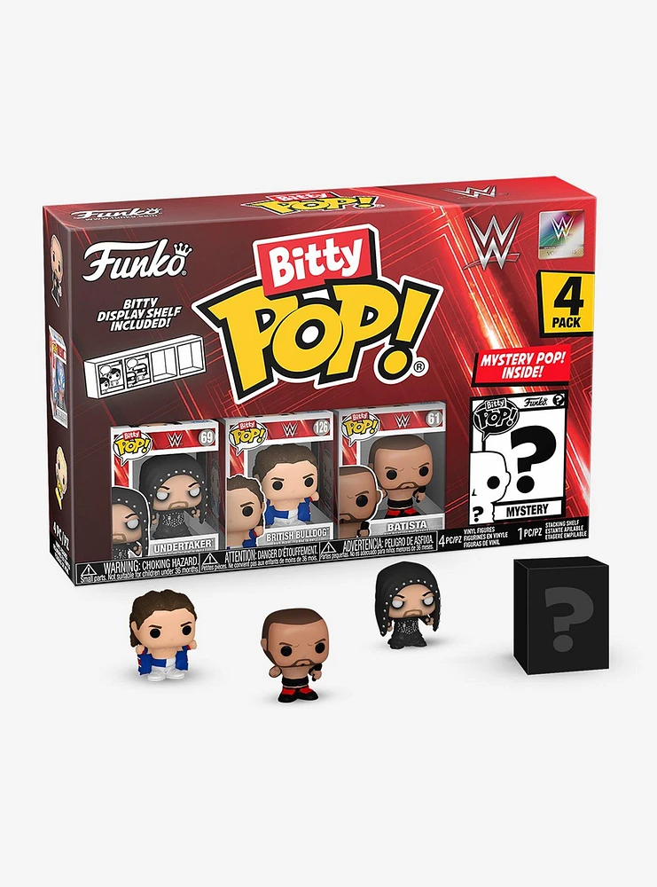 Funko WWE Bitty Pop! Undertaker & More Vinyl Figure Set