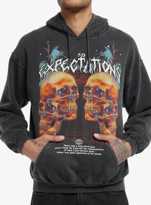 Social Collision® No Expectations Skull Hoodie