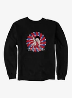 Betty Boop Red And Blue Splash Sweatshirt