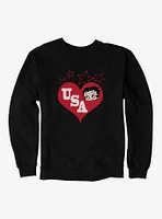 Betty Boop Hearts USA Sweatshirt
