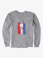 Betty Boop Red And Blue Fireworks Sweatshirt