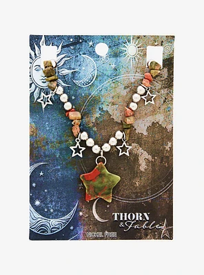 Thorn & Fable Earth Stones & Stars Beaded Necklace