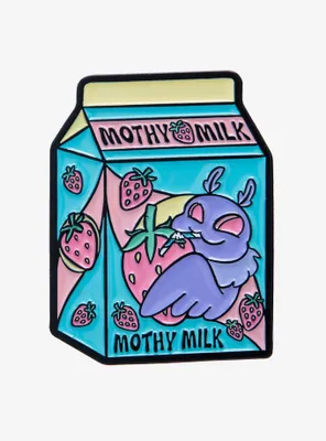 Mothy Milk Enamel Pin