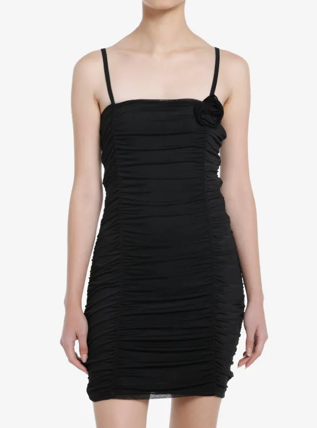 COSMICAURA Cosmic Aura Black Rose Ruched Cami Mini Dress | Dulles Town Center COSMICAURA Cosmic Aura Black Rose Ruched Cami Mini Dress | Dulles Town Center