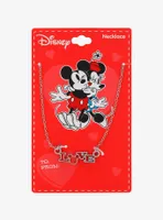 Disney Mickey & Minnie Love Silver Necklace — BoxLunch Exclusive