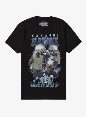 Naruto Shippuden Kakashi Collage Boyfriend Fit Girls T-Shirt