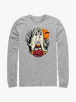 Disney100 Halloween Spooky Ghosts Scared Donald Long-Sleeve T-Shirt