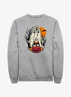 Disney100 Halloween Spooky Ghosts Scared Donald Sweatshirt