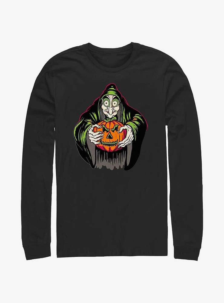 Disney100 Halloween Snow White Evil Queen Take The Pumpkin Long-Sleeve T-Shirt