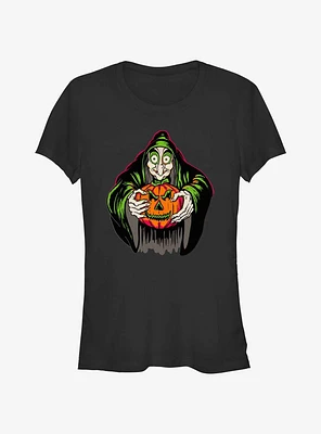 Disney100 Halloween Snow White Evil Queen Take The Pumpkin Girls T-Shirt