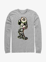 Disney100 Halloween Mickey Mouse Skeleton Long-Sleeve T-Shirt